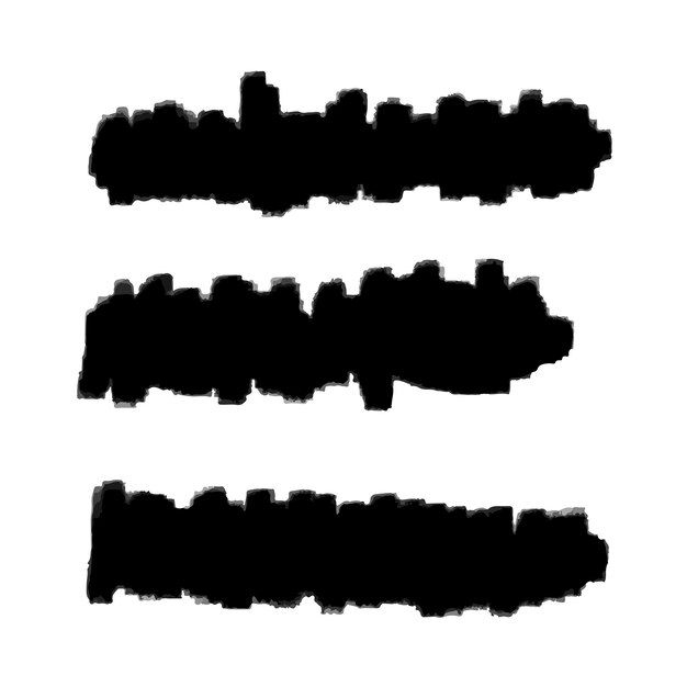 Vector black background for text paint ink brush stroke brush line or texture Dirty artistic design element box frame or background for text