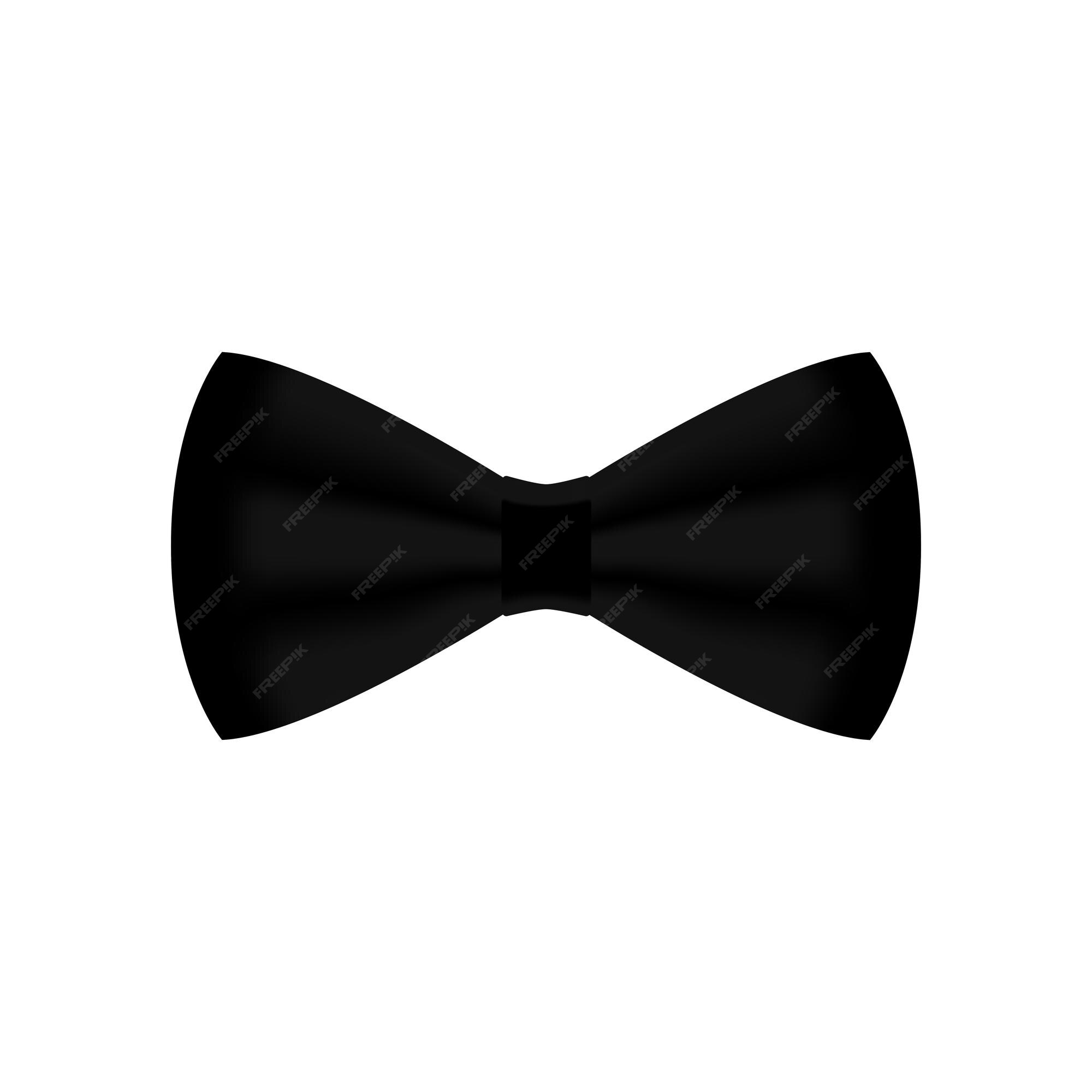 Premium Vector  Gentelman. the bow tie - black background for