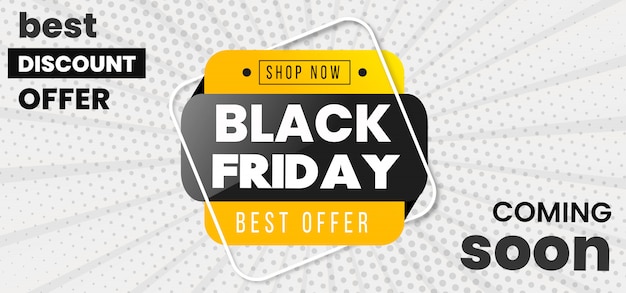 Banner di black friday di vettore