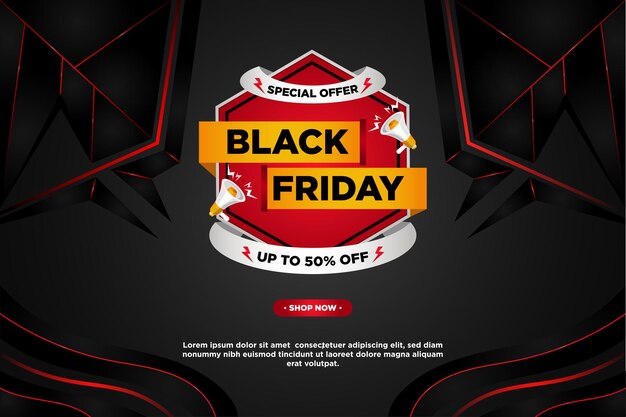 Vector Black Friday Sale Background