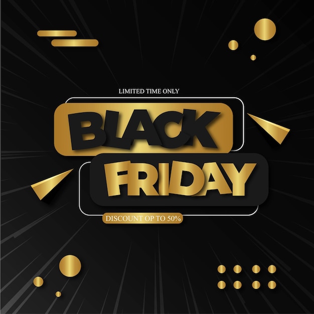 Vector black friday sale design