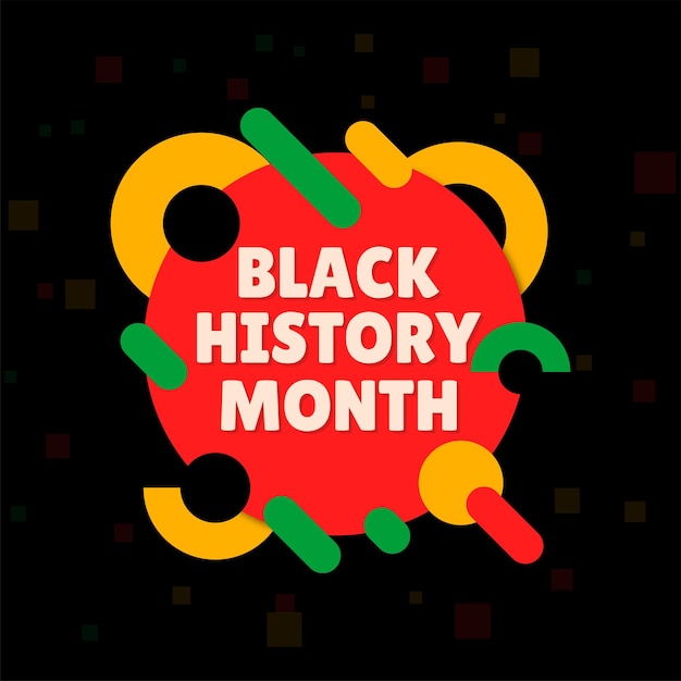 Vector vector black history month african american history