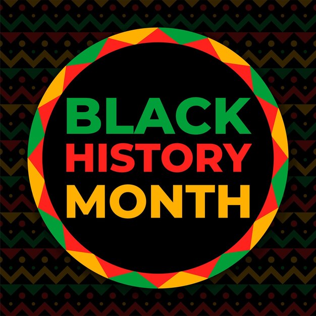 Vector vector black history month african american history