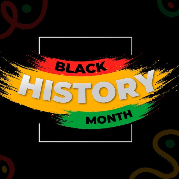 Vector vector black history month african american history