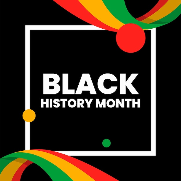 Vector vector black history month african american history