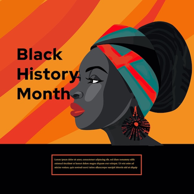 Vector vector black history month design