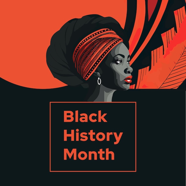 Vector vector black history month design