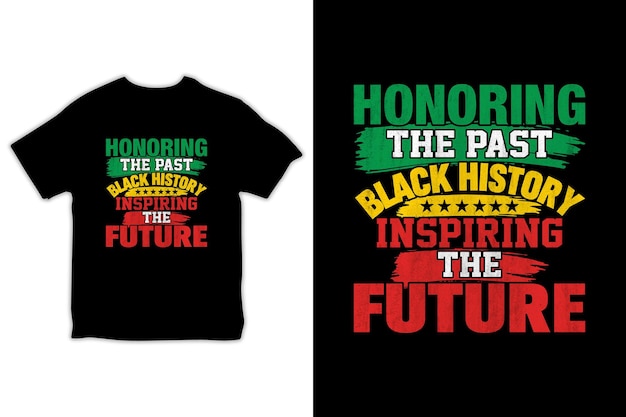 Месяц черной истории векторного дизайна футболки Месяц черной истории цитирует типографский дизайн футболки