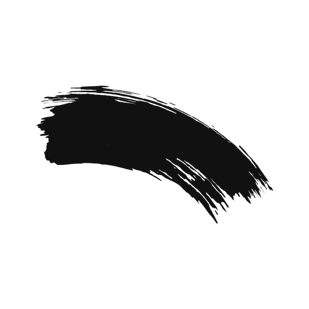 Vector vector black ink brush stroke