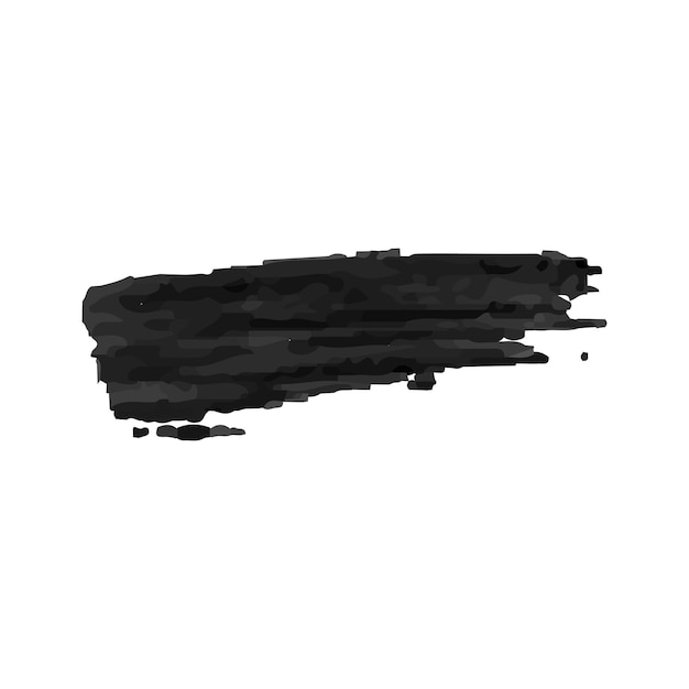 터 블랙 잉크 브러시 스트로크