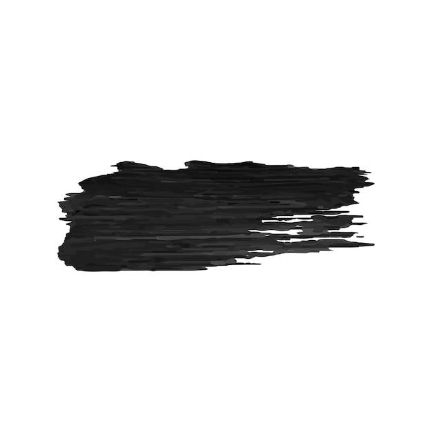 ベクトル ベクトル黒インク ブラシ ストローク