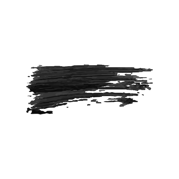 터 블랙 잉크 브러시 스트로크