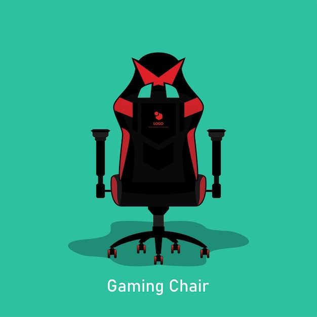 Vector black office desk chairs gaming chair seat