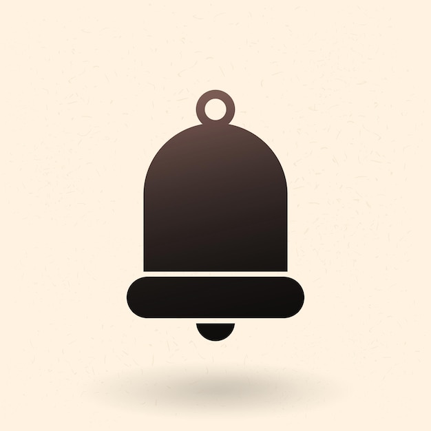 Vector black silhouette icon bell