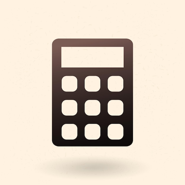 Vector vector black silhouette icon calculator