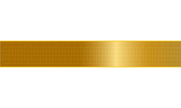 Vector black stripe with gold border on the dark background