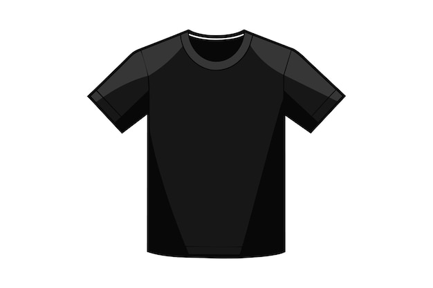 vector black tshirt mockup