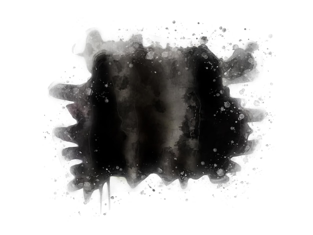 Vector of Black watercolor stain