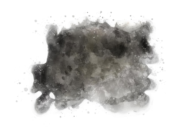 Vector of Black watercolor stain