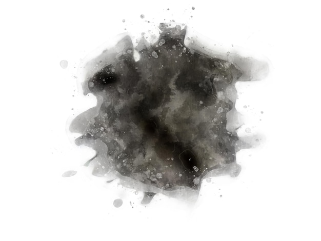 Vector of Black watercolor stain