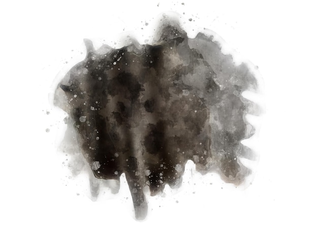 Vector of Black watercolor stain