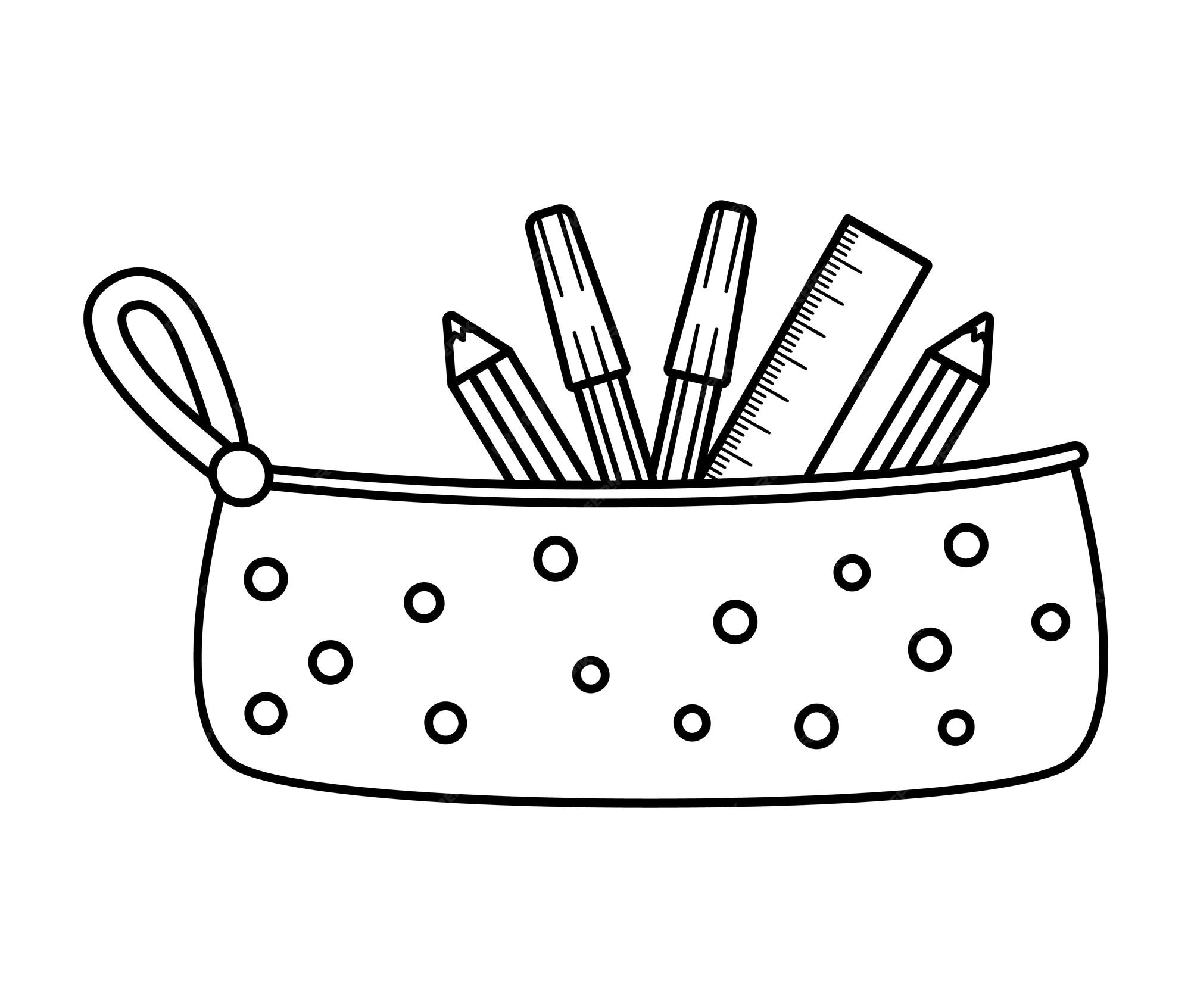 Pencil Box Coloring Page - Get Coloring Pages