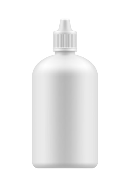 Vector blank bottle with cap