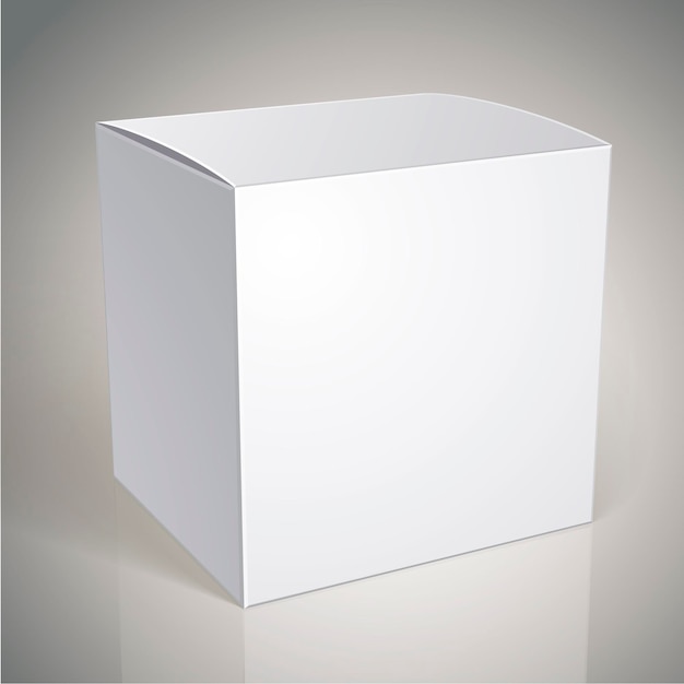 vector blank box, template for your package design, put your image over the pack in multiply mode, illustration eps 8.