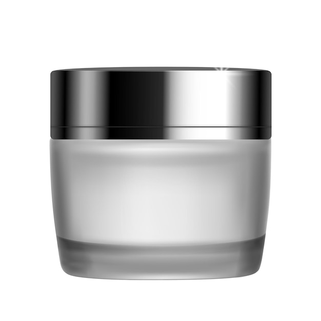 Vector vector blank cosmetic container for cream illustration on white background