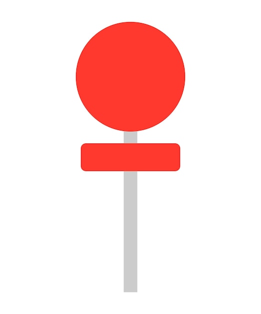 ベクトル空の道路標識のイラスト