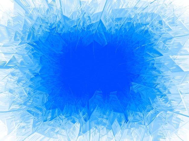 Vector blauw vorst frame. Eps8. RGB. Eén globale kleur