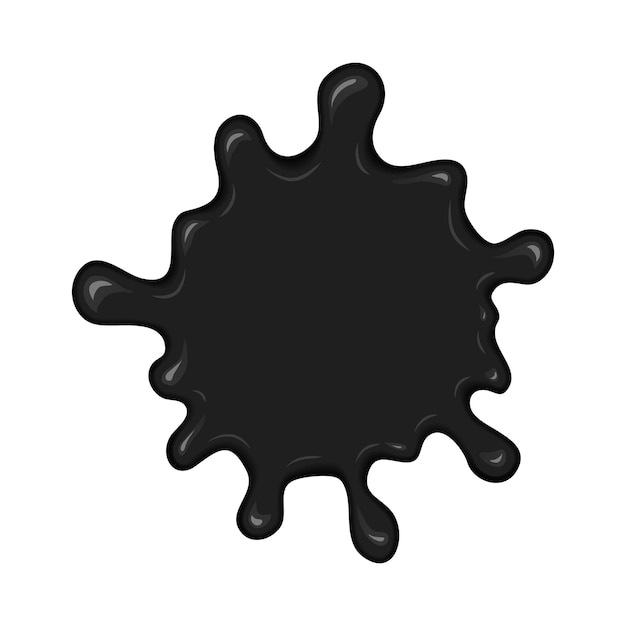 Vector blob of ink or oil