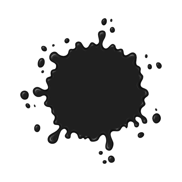 Vector vector blob of ink or oil