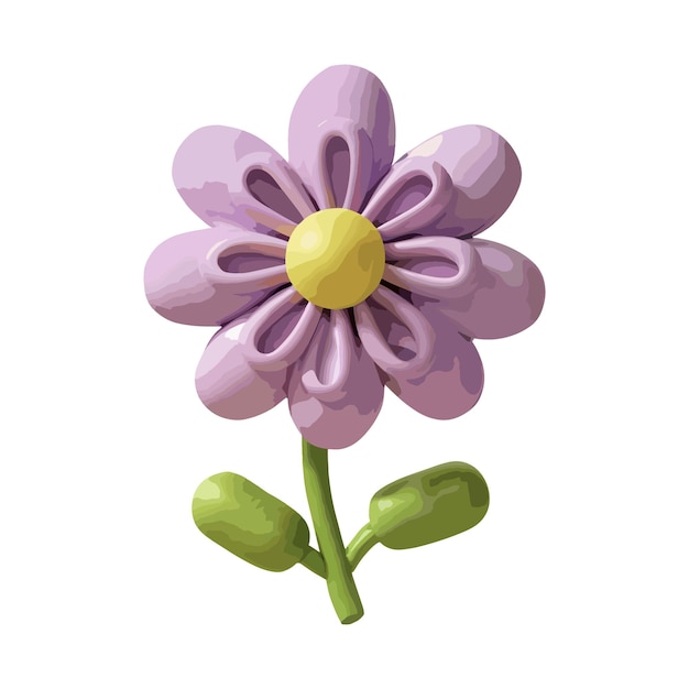 Vector vector bloem clipart sticker 3d bloem vector