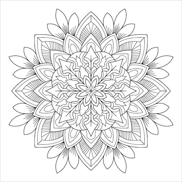 Vector bloemen mandala illustratie