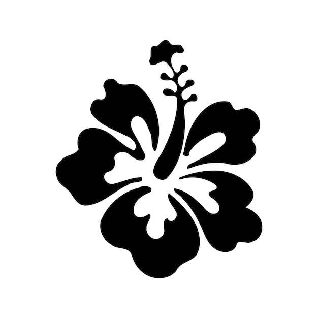 Vector vector bloemen silhouet