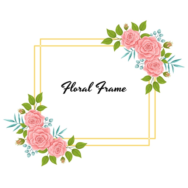 Vector vector bloemenframe