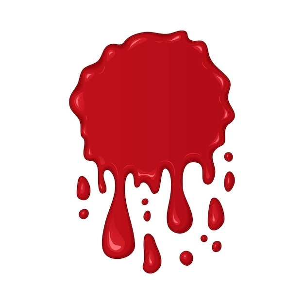 Vector blood splash or drop