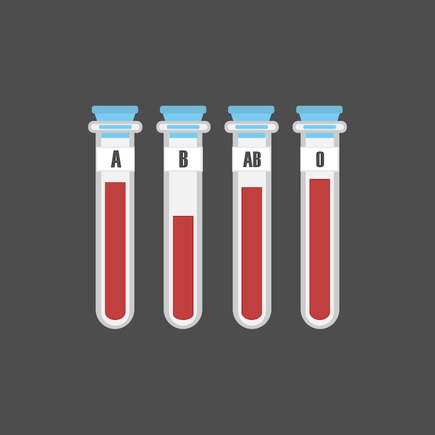 Vector vector of blood type