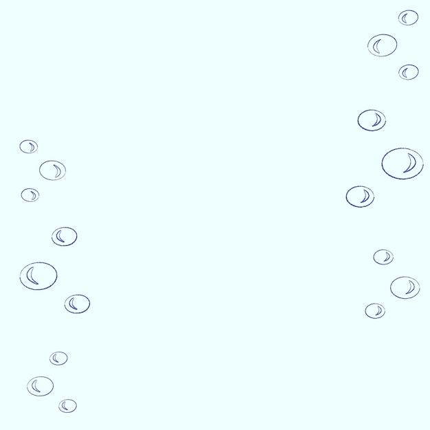 Vector blue background with bubbles