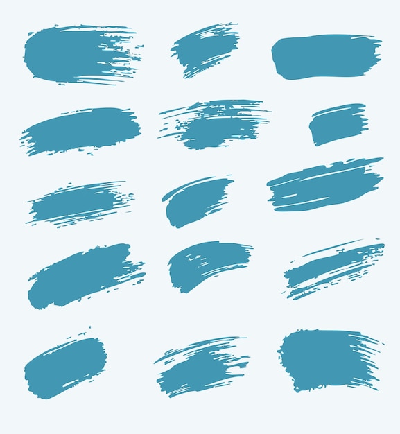 ベクター・ブルー・ブラッシュ (Vector Blue Brush) は手描きのブラッシュストロークのコレクションです