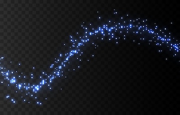 Premium Vector | Vector blue dust on an isolated transparent background