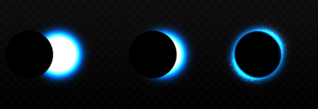 vector blue eclipse different phases of the png eclipse png eclipse lunar eclipse