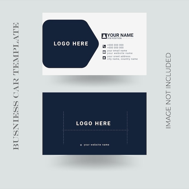 Vector blue elegant corporate card