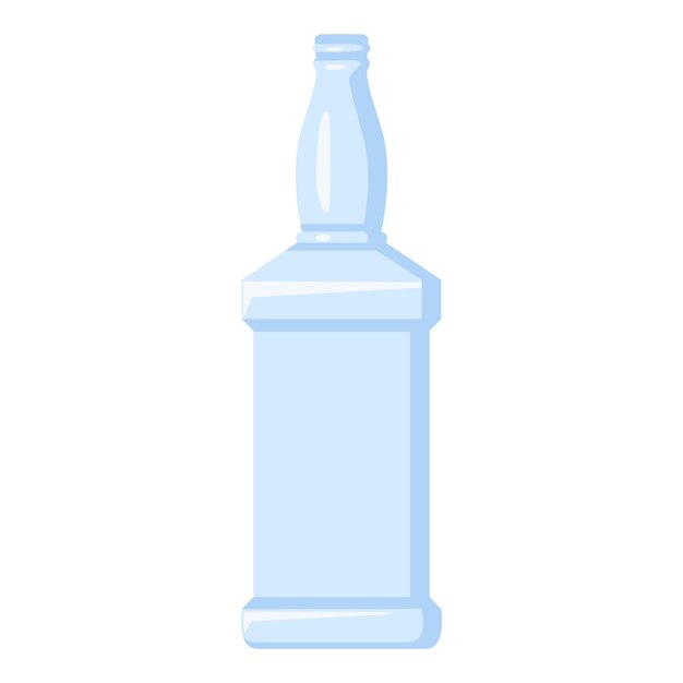 Vector Blue Glass Bottle Icon