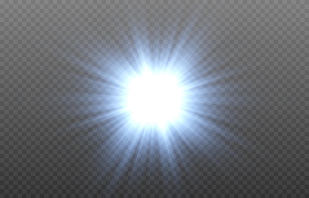 Vector blue light Sun sun rays dawn png Blue glare png flash png