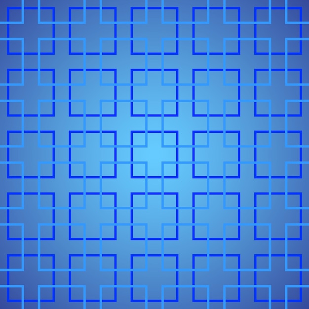 Vector vector blue seamless pattern with crossing squares. abstract background