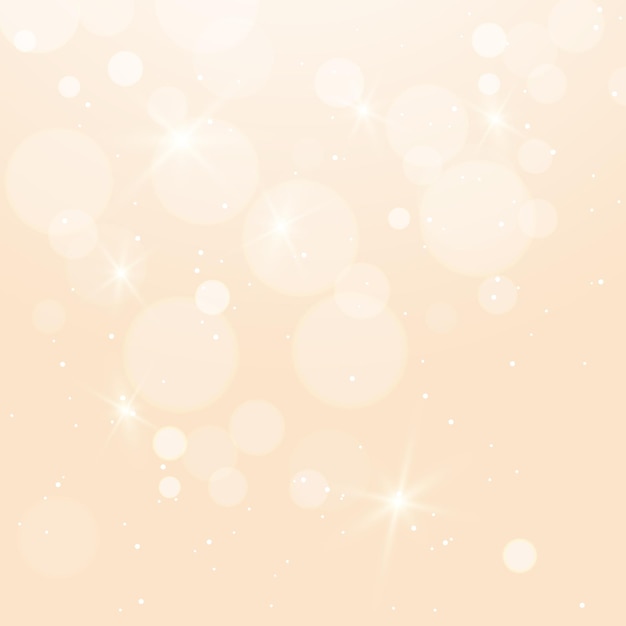 Vector blur background with bokeh and star