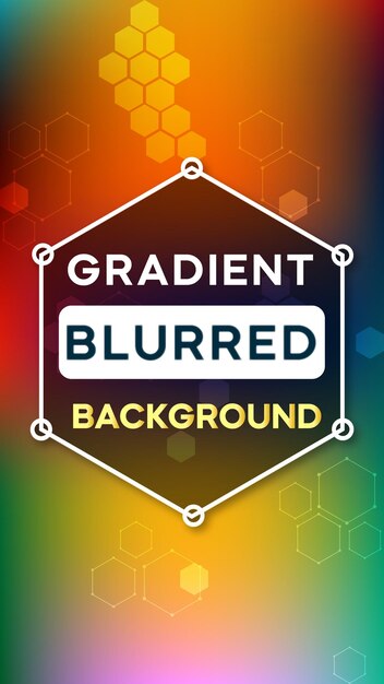 Vector vector blurred background with gradient colors