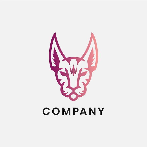 vector bobcat logo ontwerp vectorillustratie